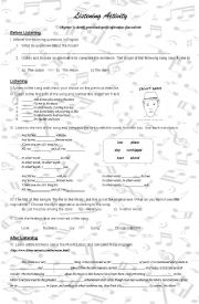 English Worksheet: Listening Fly me to the moon - Jason Mraz