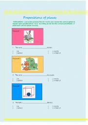 prepositions of place