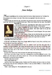 English Worksheet:   Henry the VIII and his 6 wives. Chapter 3