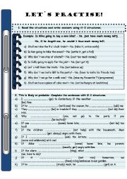 English Worksheet: practice if 1, if 2