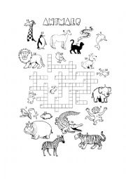 English Worksheet: animals