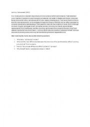 English Worksheet: Cultural shock 
