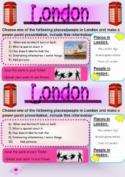 English Worksheet: London