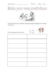 English Worksheet: Make predictions