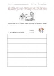 English Worksheet: Make predictions