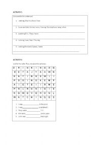 English Worksheet: Past Continuous worksheet!  