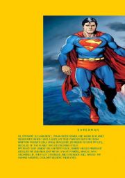 English Worksheet: reading comprehension, superman