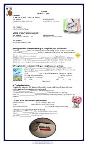 English Worksheet: new headway intermediate 4th edition unit 3