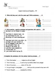 English Worksheet: relative clauses 