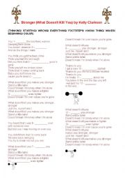 English Worksheet: Stronger by Kelly Clarkson