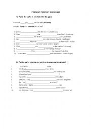 English Worksheet: Present Perfect Activities