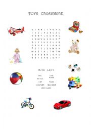 TOYS CROSSWORD