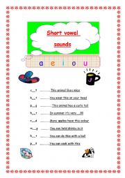 English Worksheet: vowel sounds