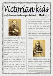 English Worksheet: Victorian children