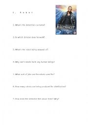 English Worksheet: I, robot