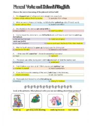 English Worksheet: Part V. Phrasal Verbs  - talking about school / learning