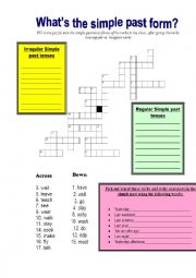 Simple past crossword