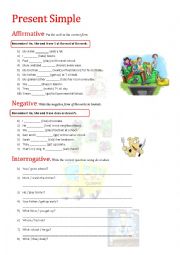 English Worksheet: Present Simple