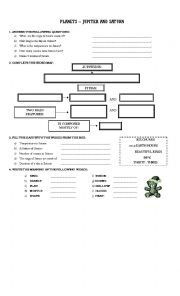 English Worksheet: Planets