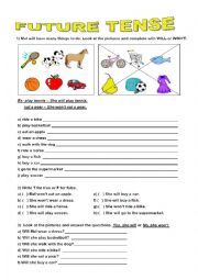 English Worksheet: Future