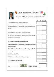 Obama Betting Game