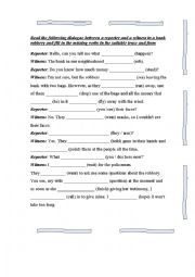 English Worksheet: passive and active