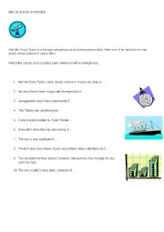 English Worksheet: Titanic and Armageddon and Conditionals
