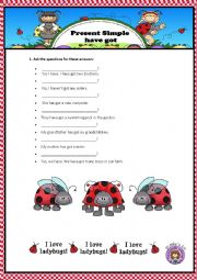 English Worksheet: HAVE GOT