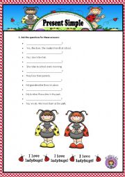 English Worksheet: PRESENT SIMPLE