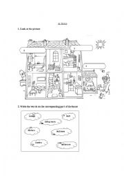 English Worksheet: At home