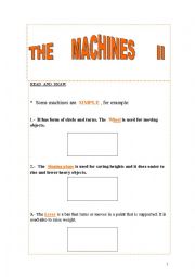 English Worksheet: MACHINES  II
