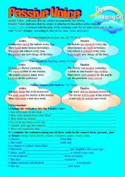 English Worksheet: Passive Voice