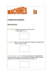 English Worksheet: MACHINES  III