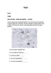 English Worksheet: Some and any test