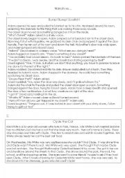 English Worksheet: Narratives