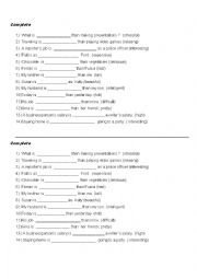 English Worksheet: Comparisons