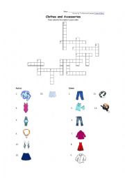 clothes crossword