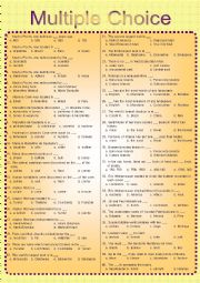 English Worksheet: Backpack 6 - Multiple Choice