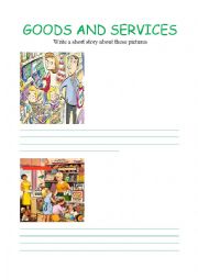 English Worksheet: goods and services