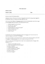English Worksheet: English test
