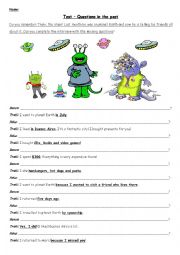 English Worksheet: Asking questions