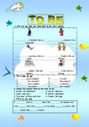 English Worksheet: To be