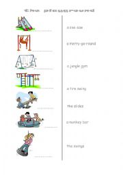 English Worksheet: PLAYGROUND