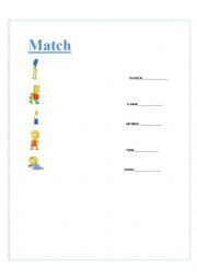 English Worksheet: simpson family