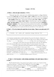 English Worksheet: grammar activities 