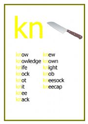 KN Reading flashcard