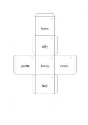 English Worksheet: Sentence Cube #2
