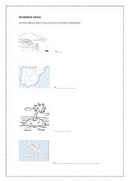 English Worksheet: LandForms