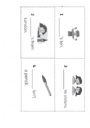 English Worksheet: Subject pronouns - GAME