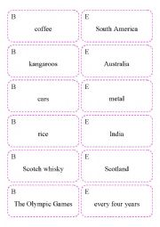 English Worksheet:  a game on present &past passives